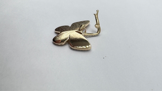 14k Diamond Butterfly Charm with Connector