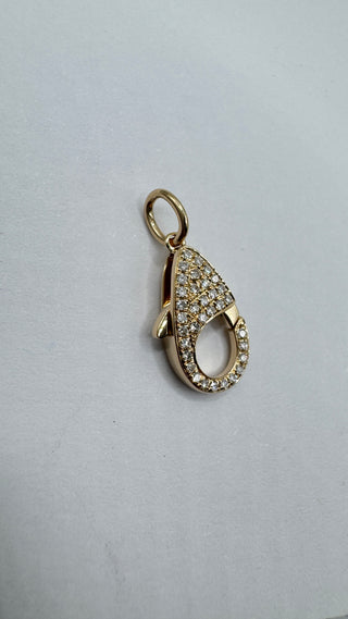 14k Diamond Lobster Clasp for Charms