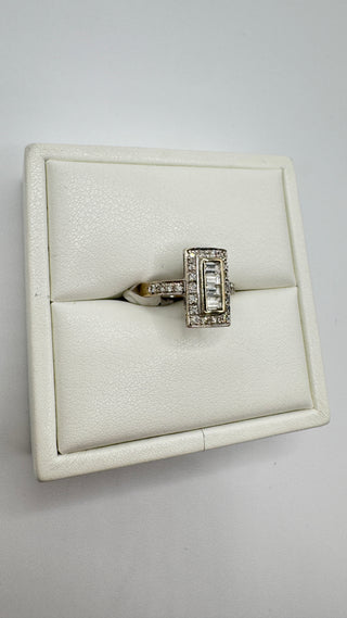 18k Vintage Deco Diamond Ring