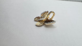 14k Diamond Butterfly Charm with Connector