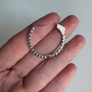 Inside Out Natural Diamond Hoops 1.5 ctw