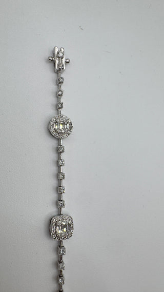 14k mixed shape diamond bracelet
