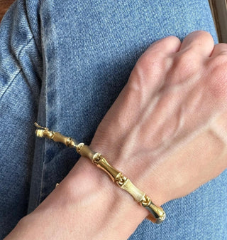 14k Vintage Bamboo Bracelet
