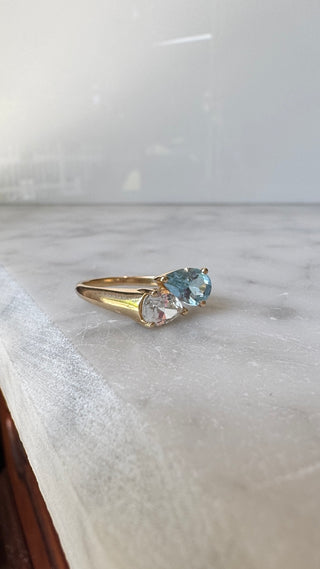 Toi et Moi Pear Ring