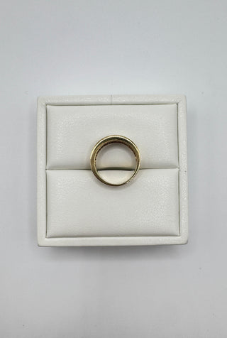 14k Double Diamond Channel Ring