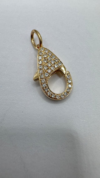 14k Diamond Lobster Clasp for Charms