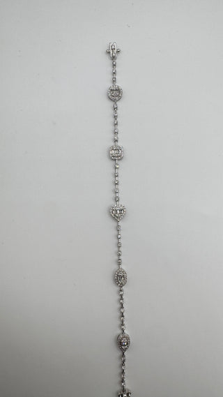 14k mixed shape diamond bracelet