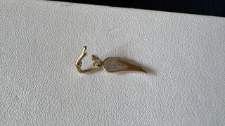 14k Diamond Angel Wing Charm with Clip Enhancer