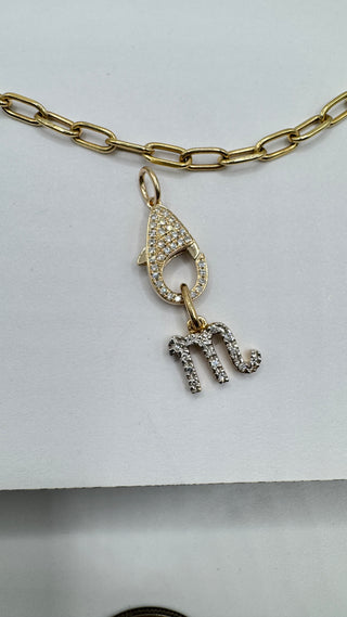 14k Diamond Lobster Clasp for Charms