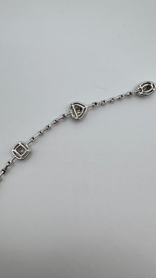 14k mixed shape diamond bracelet