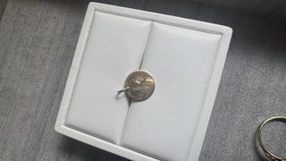 #13 14k R/A Initial Solid Gold Vintage Medallion
