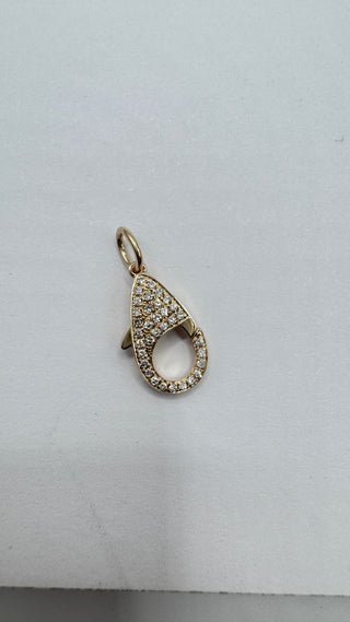 14k Diamond Lobster Clasp for Charms