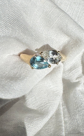 Toi et Moi Pear Ring