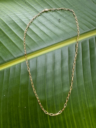 14k Italy Paperclip Link/Chain Necklace