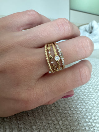 10k stacking bead ring
