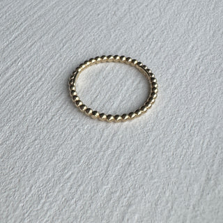 10k stacking bead ring