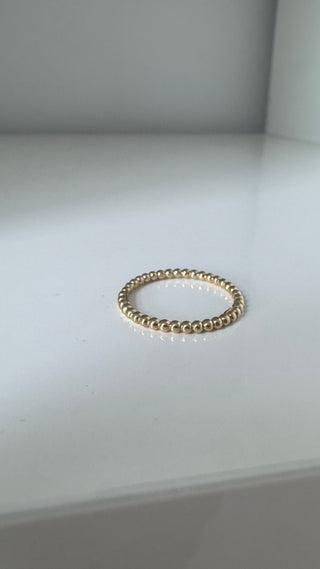 10k stacking bead ring