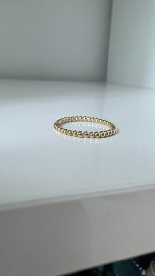 10k stacking bead ring