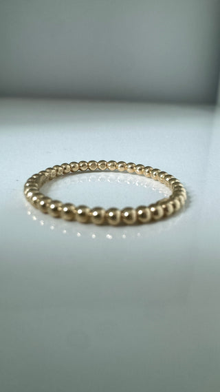 10k stacking bead ring