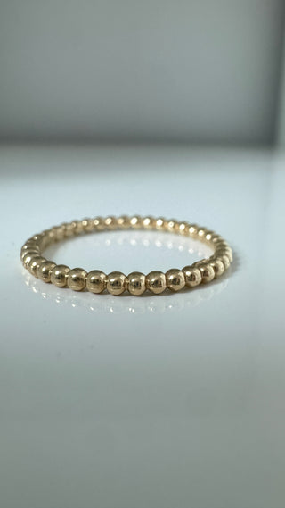 10k stacking bead ring