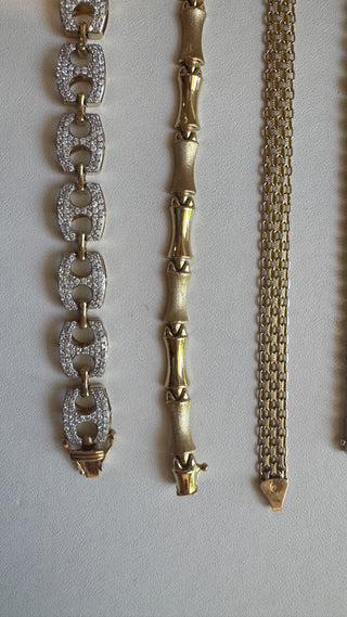 14k Vintage Bamboo Bracelet