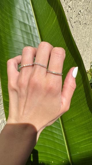 Thin Diamond Stacking Rings