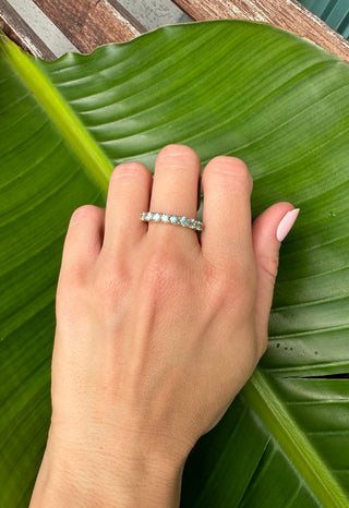 Vintage Natural Blue Topaz Band